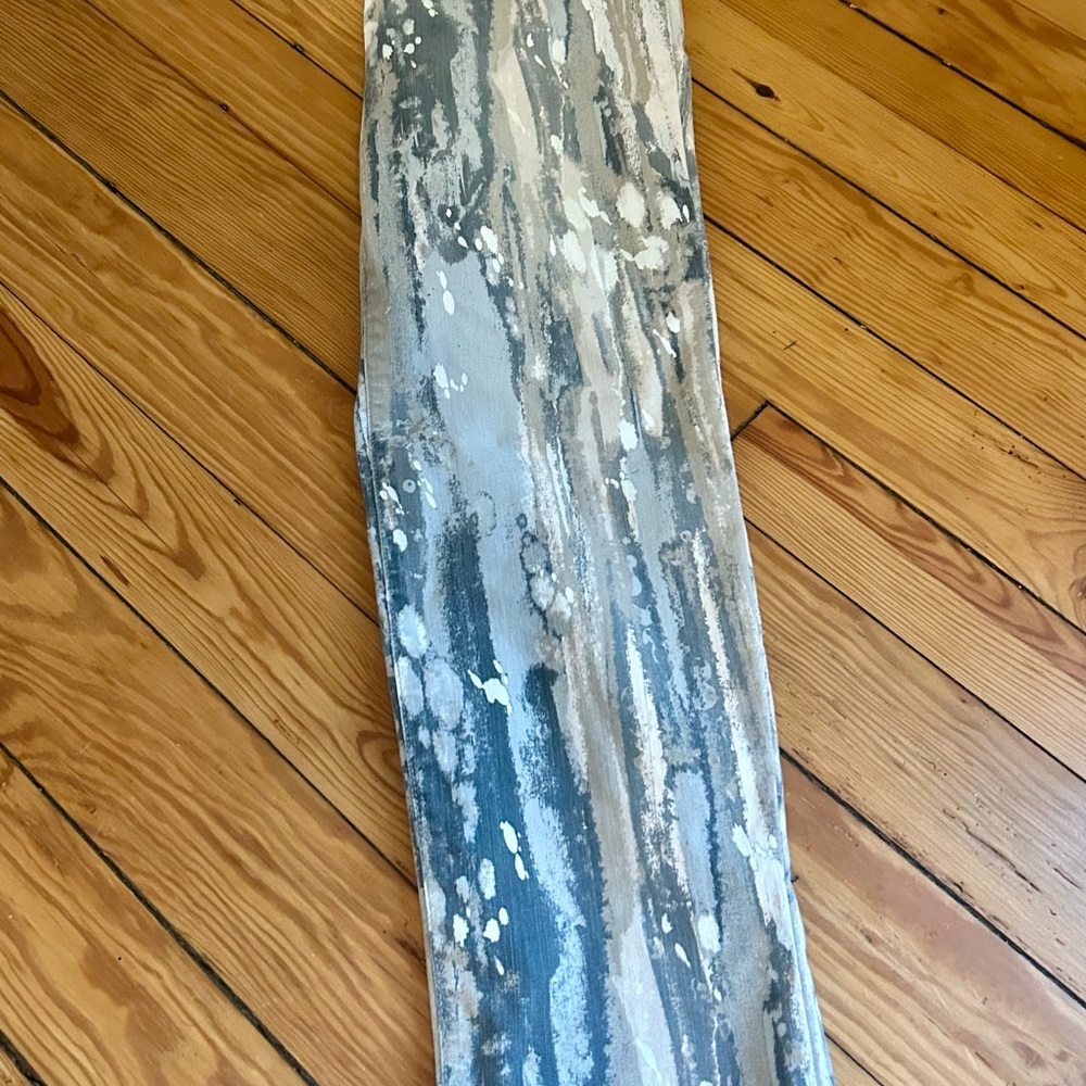 LOGO by Lori Goldstein Blue and White Patterned Fabric